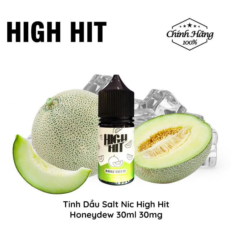  High Hit Honeydew Salt 30ml Tinh Dầu Vape Malaysia Chính Hãng 