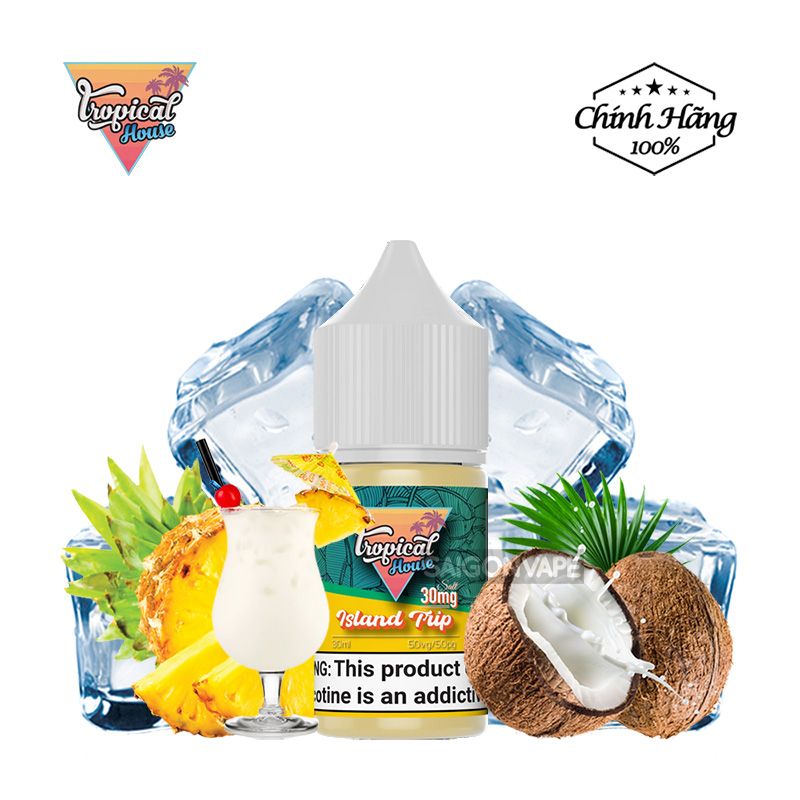 Tropical House Island Trip Salt 30ml Chính Hãng SGV 24H