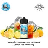  Khan Extra Cool Lemon Tea Freebase 100ml Tinh Dầu Vape Mỹ Chính Hãng 