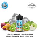  Khan Extra Cool Passion Fruit Kiwi Guava Freebase 100ml Tinh Dầu Vape Mỹ Chính Hãng 