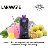  LANAVAPE Airship 10000 Hơi Pink Lemonade Vape Pod Hút 1 Lần Chính Hãng 