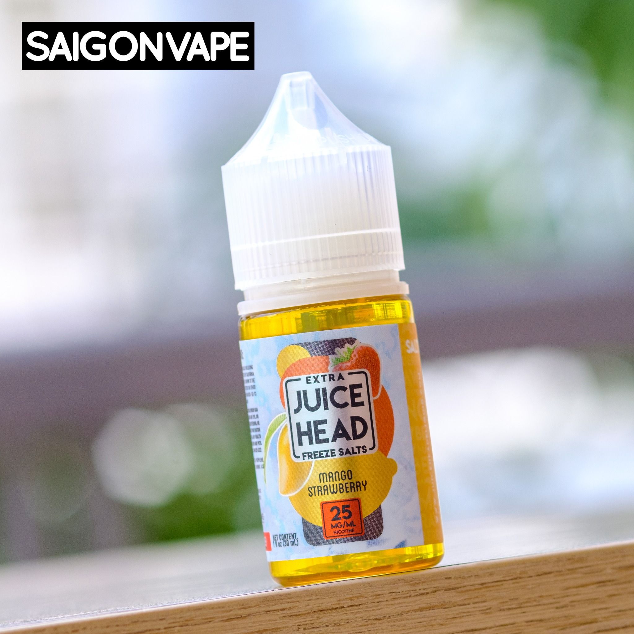 Vape Pod Juice Head Extra Freeze Mango Strawberry Salt 30ml Chính Hãng