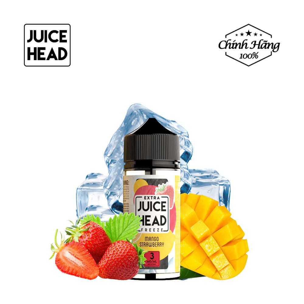 Vape Pod Juice Head Extra Freeze Mango Strawberry 100ml Chính Hãng