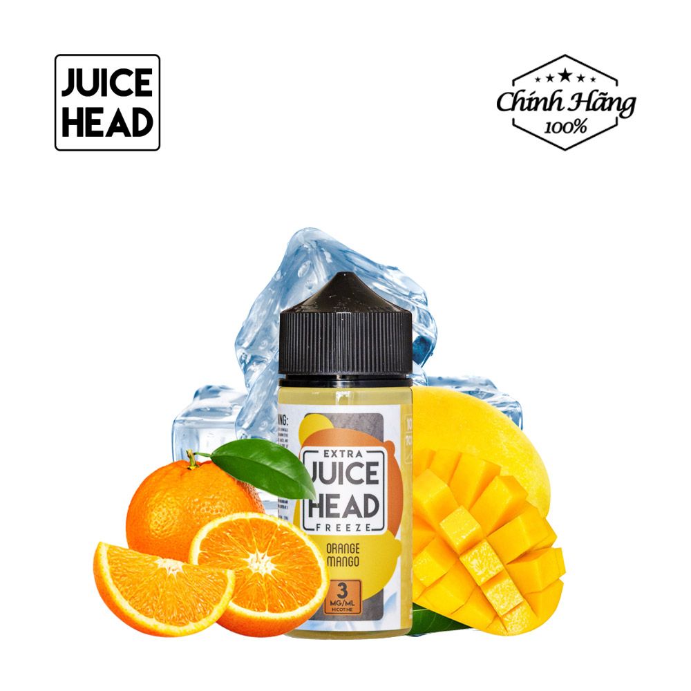 Juice Head Extra Freeze Orange Mango 100ml Chính Hãng Tinh Dầu Vape