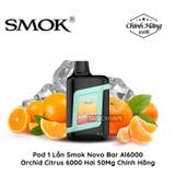  SMOK Novo Bar AL6000 6000 Hơi Orchid Citrus Vape Pod Hút 1 Lần Chính Hãng 