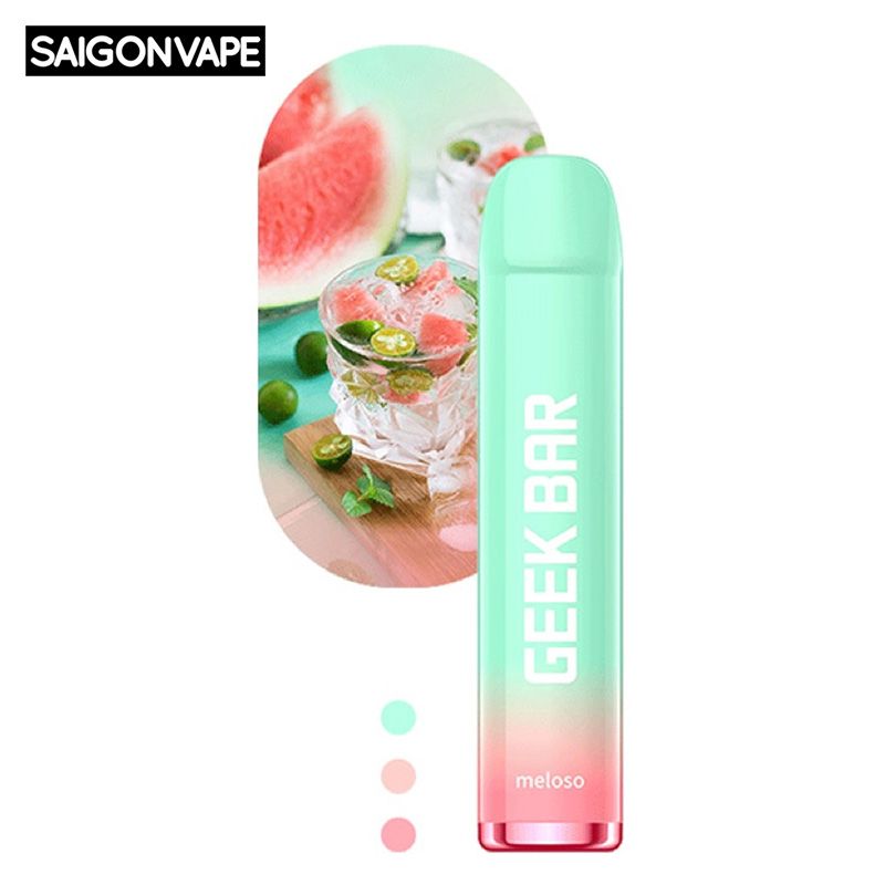 Pod Hút 1 Lần Geek Bar Meloso Watermelon Ice Chính Hãng Sài Gòn Vape