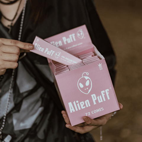  CONE CUỐN SẴN ALIENPUFF PINK DÀI HP183-APC 