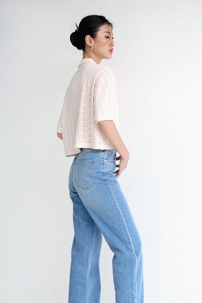 Quần jeans suông form vừa - JO18