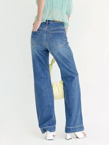 Quần jeans ống đứng viền lai túi xéo - JN03