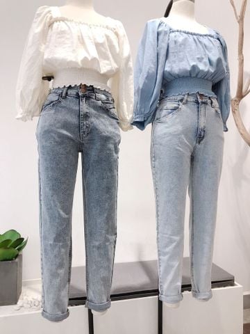 Boy jeans mốc lưng cao (Nhạt) - GJL18_Nhạt