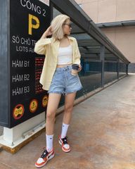 Quần short jeans lật lai - HD23