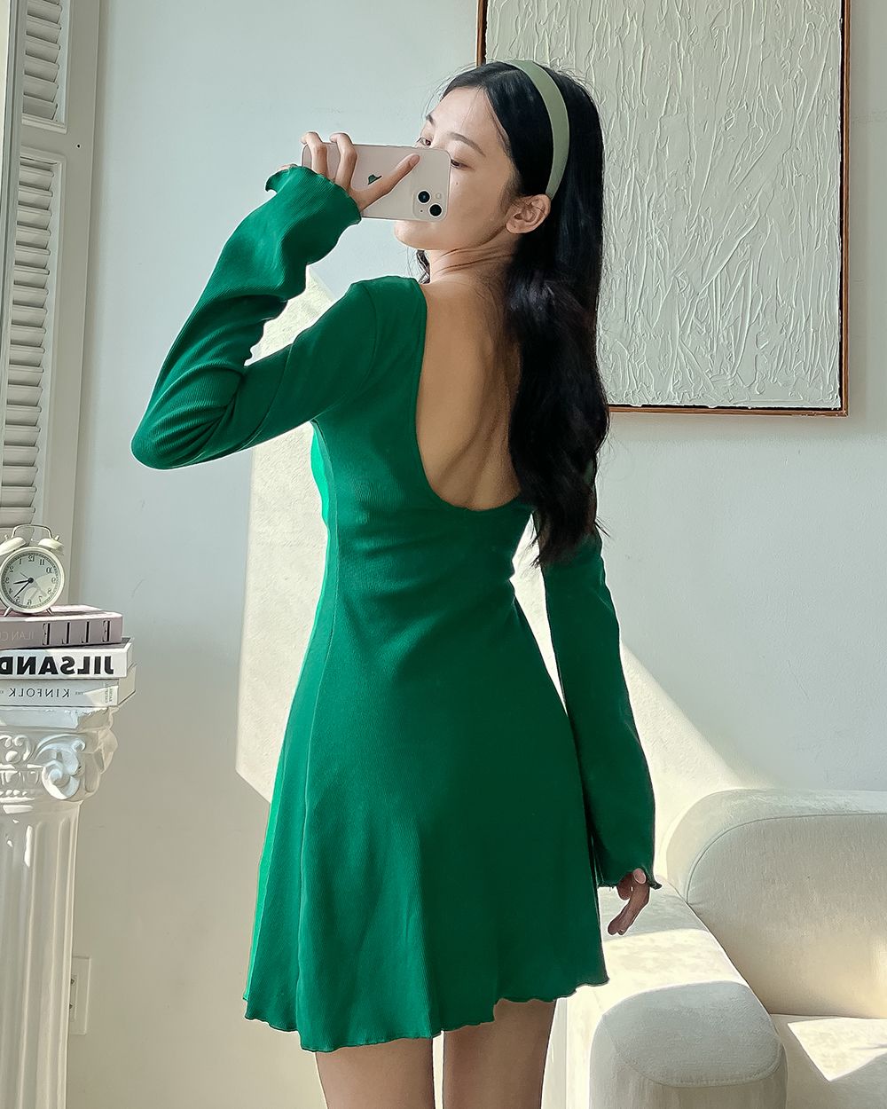 Đầm thun tay dài HOA CÚC hot trend cho bé gái CBG40738G  Bé Cưng Shop