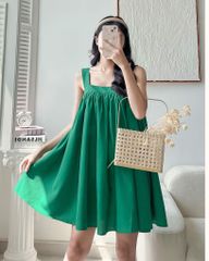 Đầm babydoll đan dây lưng - JA06