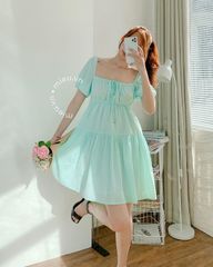 Đầm babydoll dây nơ ngực - JJN09