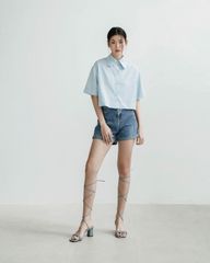 Quần short jeans lật lai - HD23