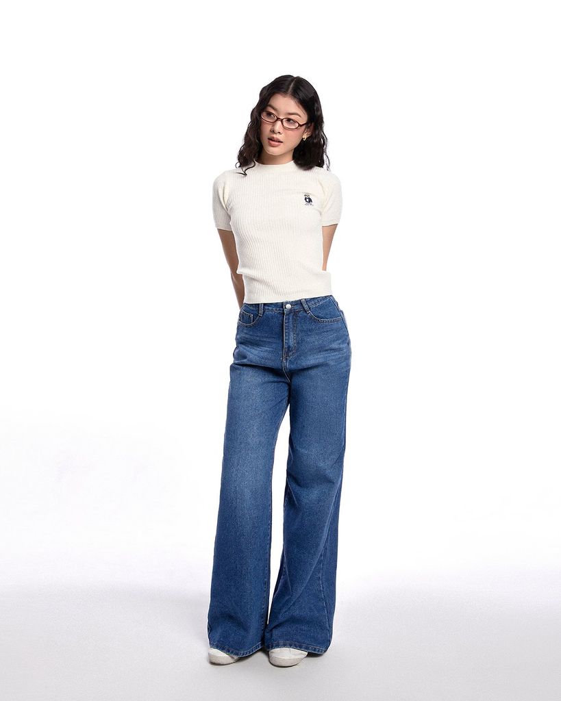 Quần Jeans Ống Rộng - KAU16