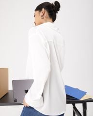 Áo sơmi lụa form oversize - KJ06