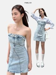 Đầm Denim Cúp Ngực - KS15