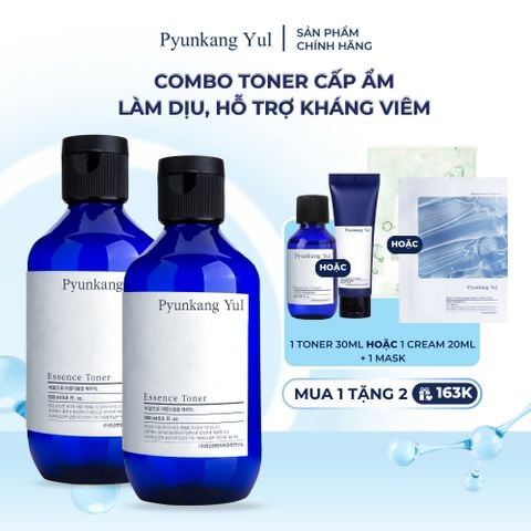 Combo 2 Nước hoa hồng cấp ẩm Essence Toner 200ml Pyunkang Yul