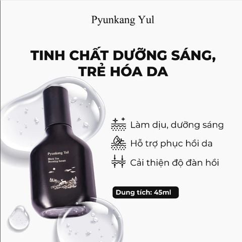 Combo Nước hoa hồng Pyunkang Yul Black Tea Deep Infusion Toner​ 130ml+Tinh chất dưỡng da Pyunkang Yul Black Tea Boosting