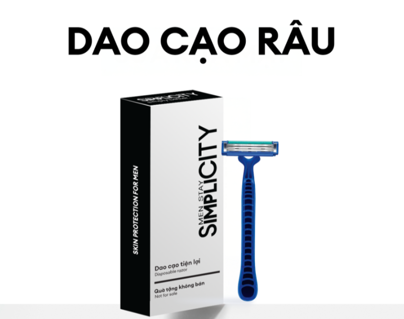  [QUÀ TẶNG KHÔNG BÁN] Dao cạo râu dùng 1 lần 