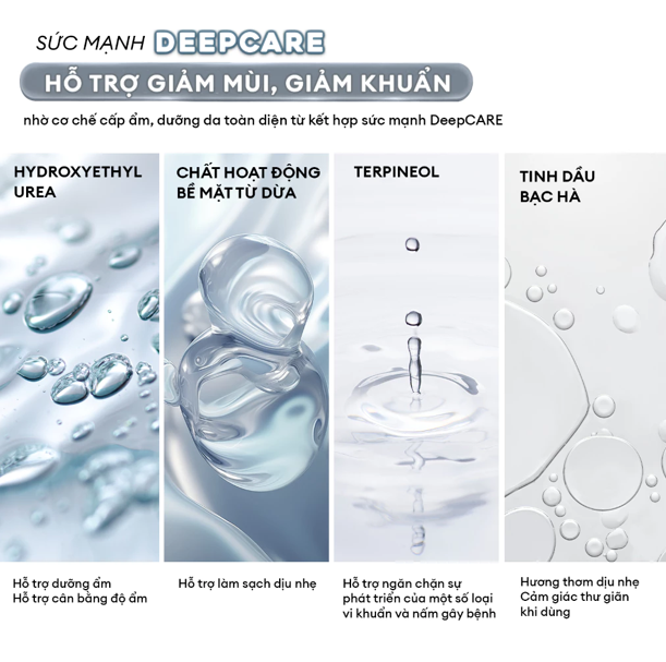  Combo Sữa tắm hỗ trợ sạch khuẩn, khủ mùi hương tinh dầu 500ml và Dung dịch vệ sinh nam 80ml 