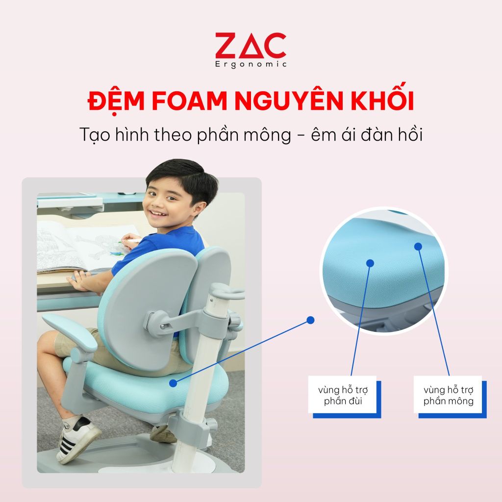 Ghế ZAC Kids Y001 Blue