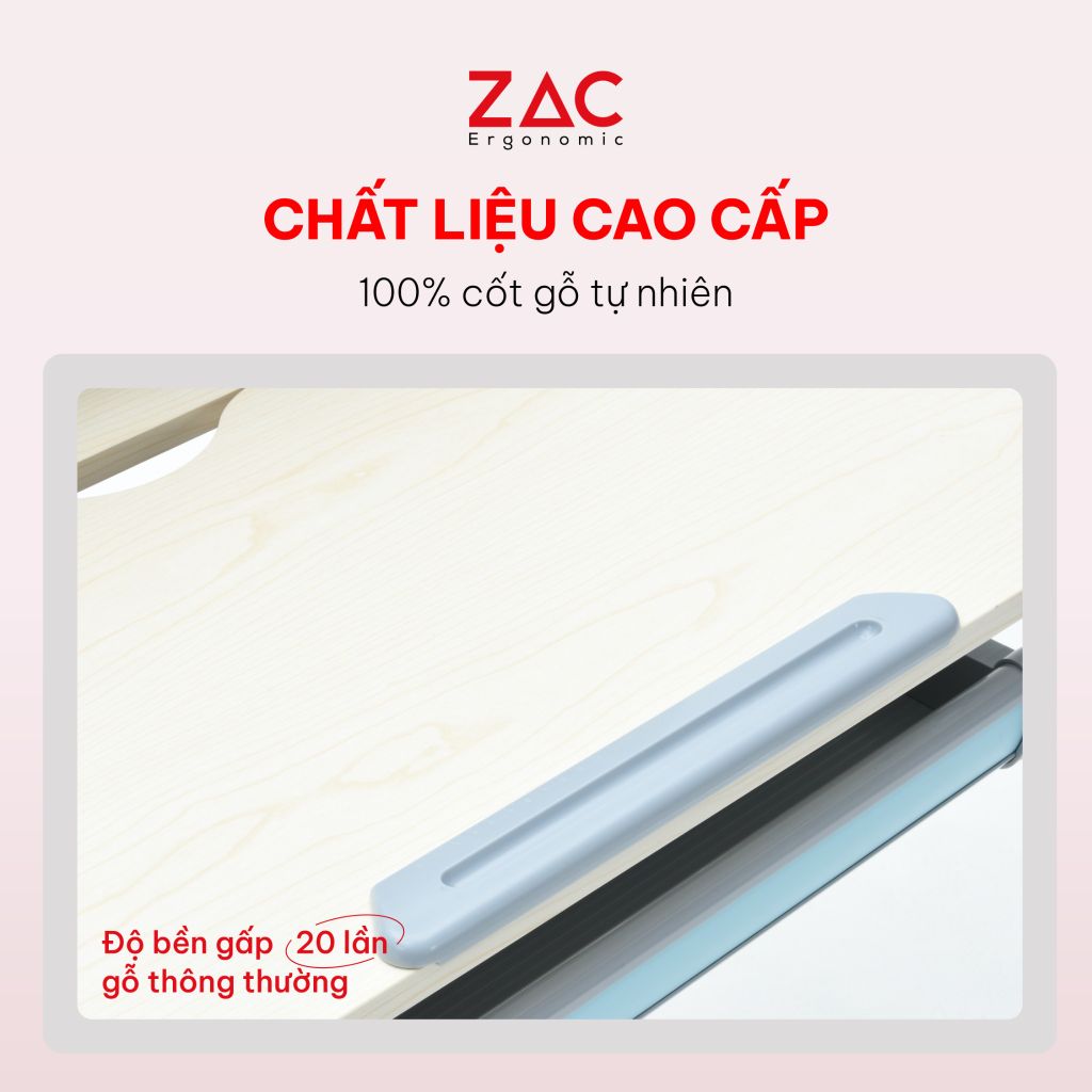 Combo Bàn Ghế ZAC Kids MLK90 Và Y003 Blue