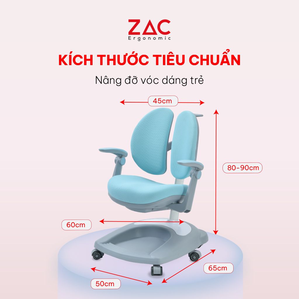 Ghế ZAC Kids Y003 Blue