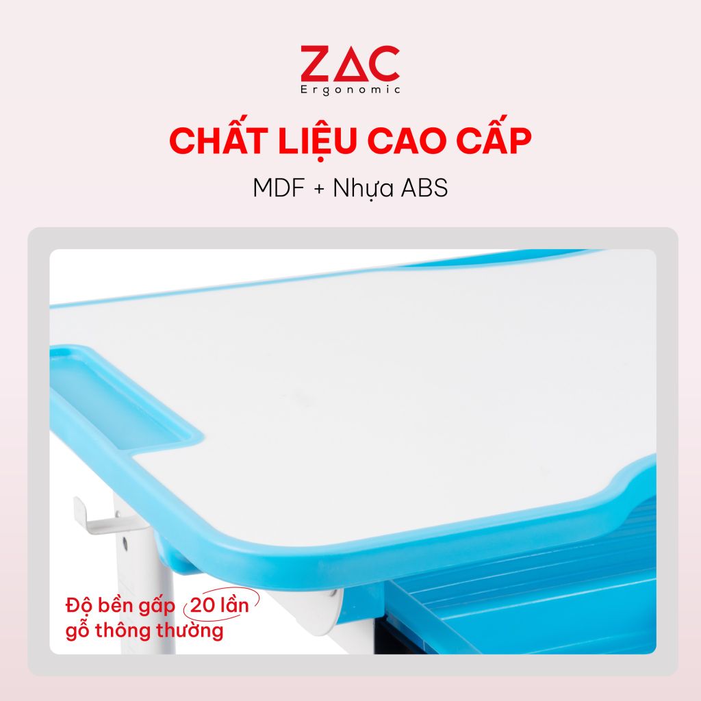 Combo Bàn Ghế ZAC Kids BK0301 Blue