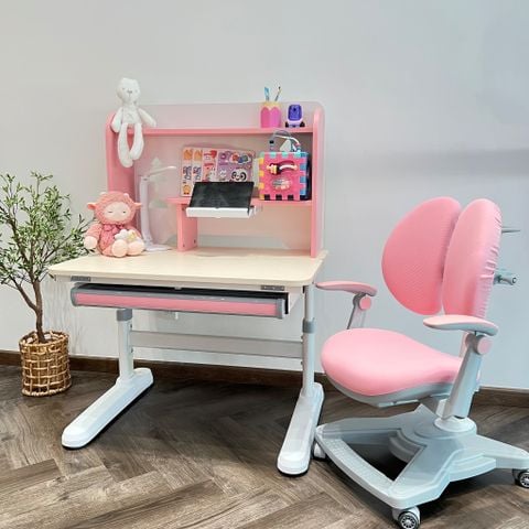 Combo Bàn Ghế ZAC Kids MLK90 Và Y001 Pink 