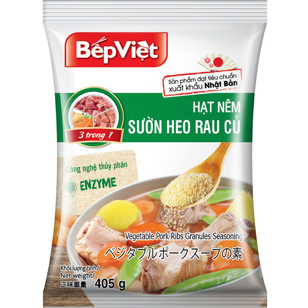 Hạt nêm sườn heo rau củ 405gr (xuất Nhật)