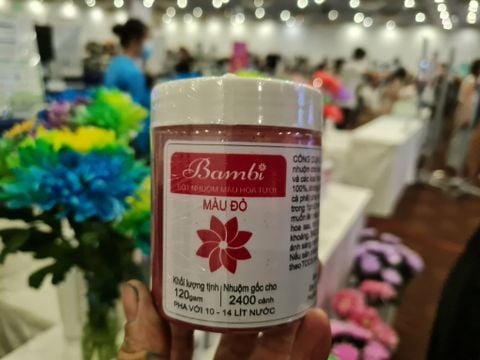 Bột nhuộm màu hoa Bambi Hana 120g pha được 10 lít nước nhuộm 2400 cành hoa 