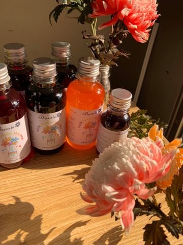  Nước Nhuộm Hoa Hữu Cơ Bambi Hana giúp đổi màu hoa chai nhỏ 250ml tiện lợi lên màu nhanh an toàn 