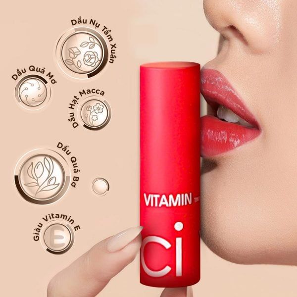 Son Vitamin dưỡng môi lâu phai Vacci