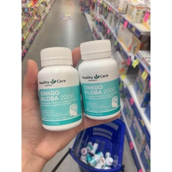 Viên uống BỔ NÃO GINKGO BILOBA 2000 HEALTHY CARE