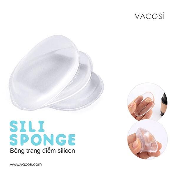 Bông phấn Silicon vacosi ( Bịch 1 cái )