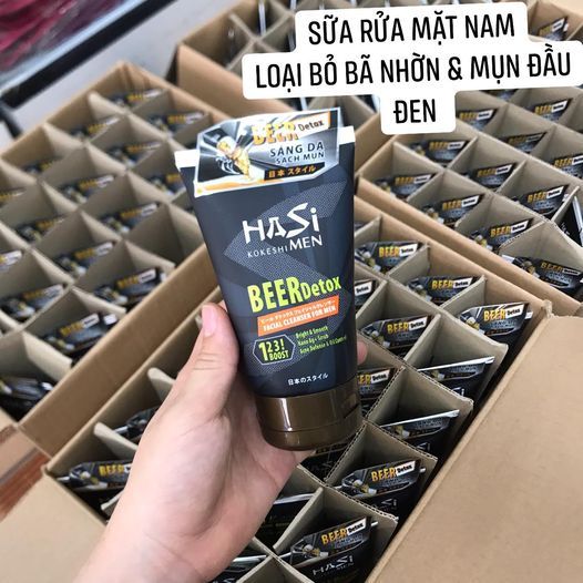 Sữa rửa mặt nam HASI BEER DETOX
