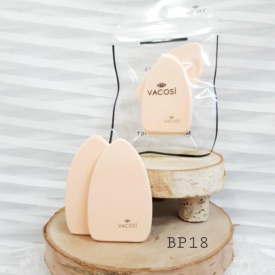 Bông phấn ướt BP15 Vacosi ( Giọt nước - Bịch 2 miếng )