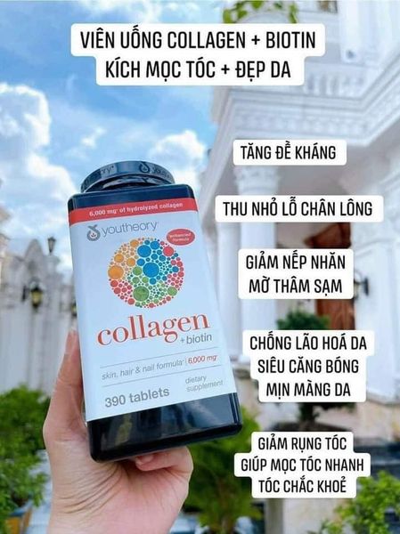 Viên uống collagen mỹ 390 viên