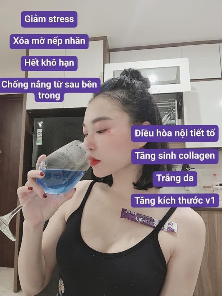 Collagen măng cụt, hoa đậu biếc Zenpali