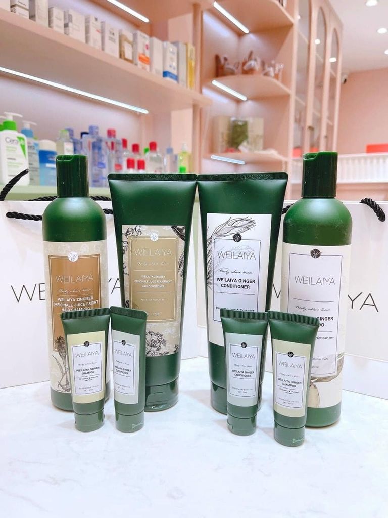 Bộ dầu gội Gừng Weilaiya