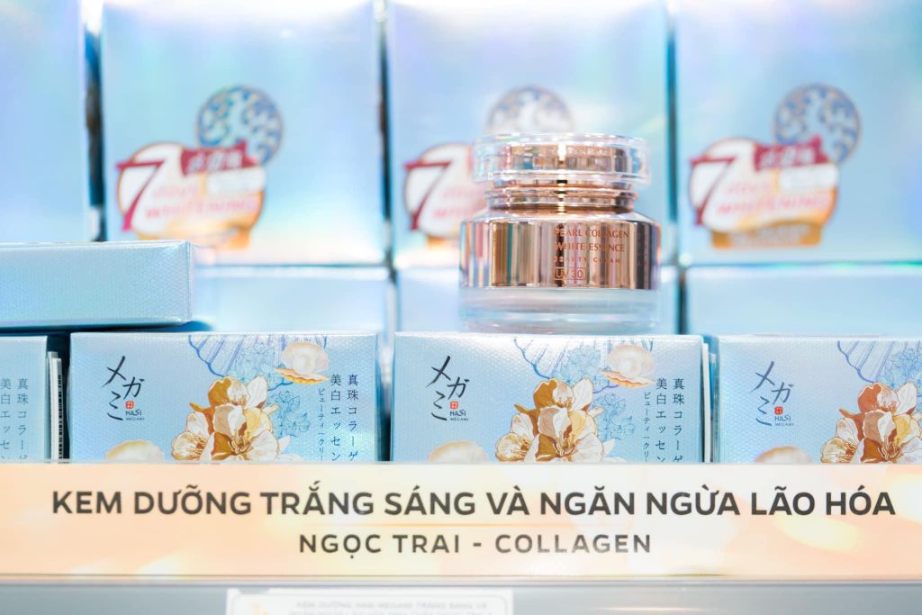 Kem dưỡng trắng va ngăn lão hóa Ngọc trai & Collagen HASI