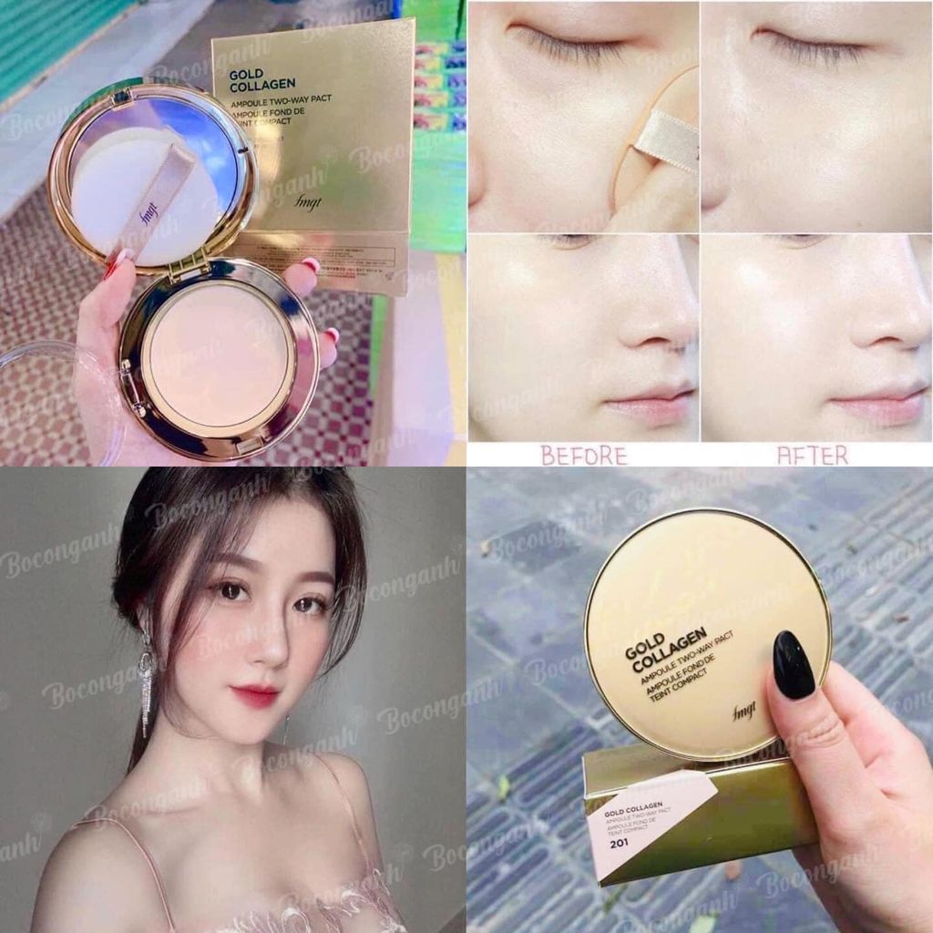 Phấn phủ Gold Collagen THE FACE SHOP