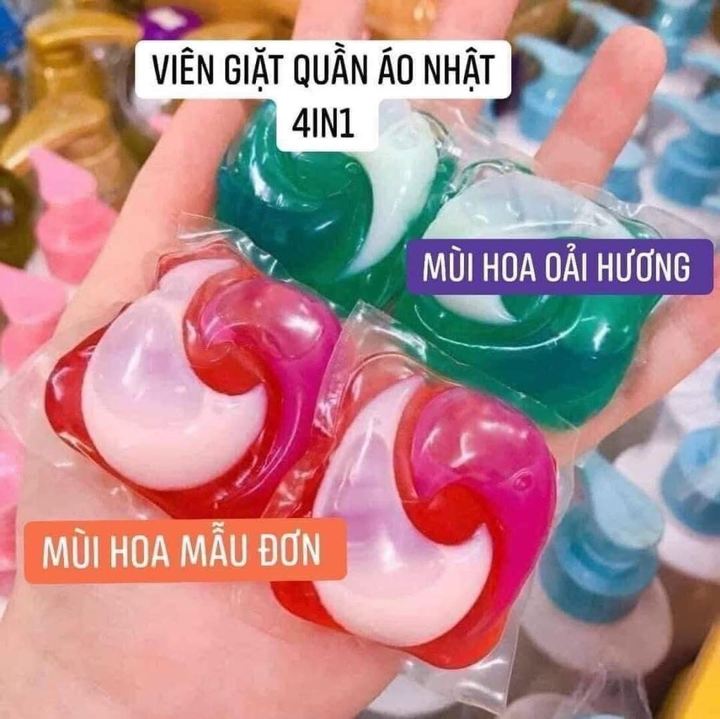 Viên giặt 4 in 1 Nhật 39 viên