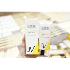 Kem chống nắng GEO SEMPRE  trang điểm nâng tông dành cho da dầu và da có  mụn  SPF  50+PA+++