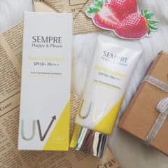 Kem chống nắng GEO SEMPRE  trang điểm nâng tông dành cho da dầu và da có  mụn  SPF  50+PA+++