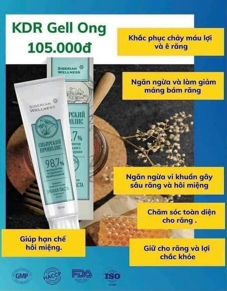 Kem đánh răng Nga Siberian Wellness