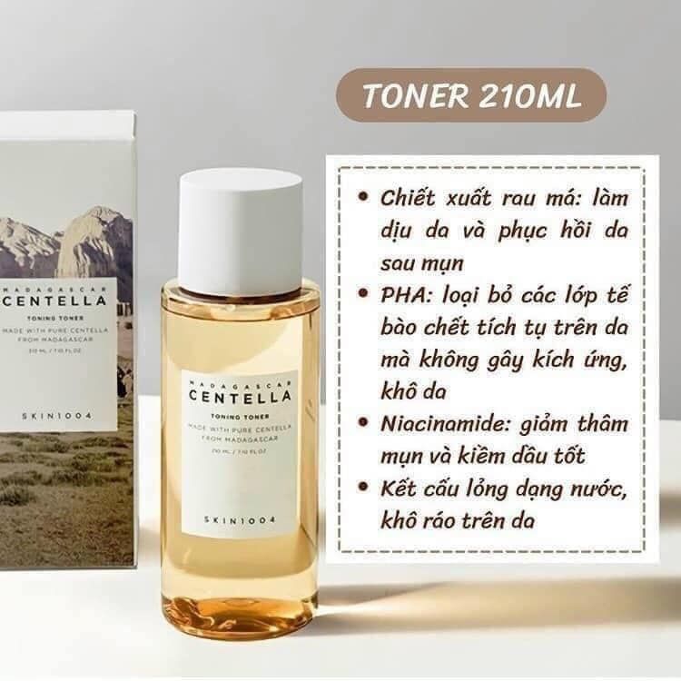 Nước hoa hồng rau má CENTENLLA SKIN 1004
