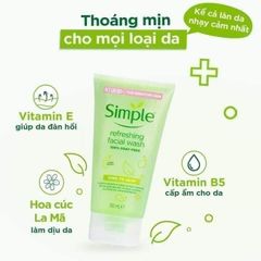 Sữa rửa mặt SIMPLE 150ML
